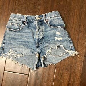 Pacsun ripped vintage high rise Jean shorts